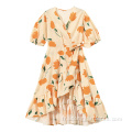 Robe imprimée florale en coton de mode de mode